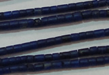 CNL1202 15.5 inches 0.8*1mm tube natural lapis lazuli beads