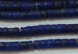 CNL1203 15.5 inches 1.5*2mm tube natural lapis lazuli beads