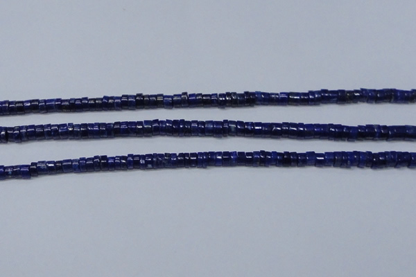 CNL1265 15.5 inches 3*6mm tyre natural lapis lazuli beads