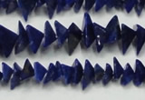 CNL1273 15.5 inches 4*6mm - 5*8mm pyramid natural lapis lazuli beads