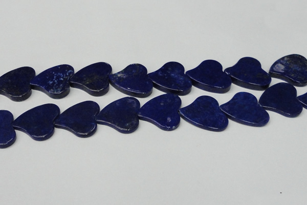 CNL1291 15.5 inches 31*33mm heart natural lapis lazuli beads