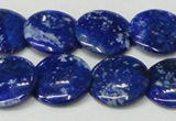 CNL1302 15.5 inches 20mm flat round natural lapis lazuli beads