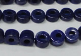 CNL1307 15.5 inches 8mm donut natural lapis lazuli beads