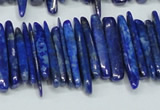 CNL1314 15.5 inches 3*25mm - 4*35mm wand natural lapis lazuli beads