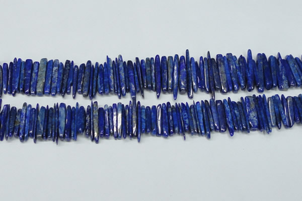 CNL1314 15.5 inches 3*25mm - 4*35mm wand natural lapis lazuli beads