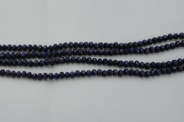 CNL1401 15.5 inches 3*5mm faceted rondelle lapis lazuli beads