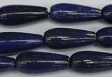 CNL1513 15.5 inches 10*30mm teardrop lapis lazuli beads wholesale