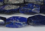 CNL1608 15.5 inches 12*25mm - 14*30mm faceted nuggets lapis lazuli beads