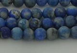 CNL1651 15.5 inches 6mm round matte lapis lazuli beads wholesale