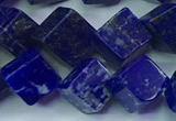 CNL1671 15.5 inches 9*9mm cube lapis lazuli gemstone beads