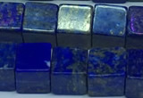 CNL1675 15.5 inches 9*9mm cube lapis lazuli gemstone beads