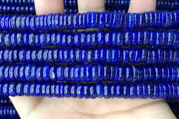 CNL1695 15.5 inches 3*9mm - 4*9mm rondelle lapis lazuli beads