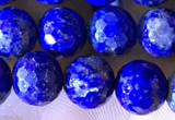 CNL1707 15.5 inches 8mm faceted round lapis lazuli beads