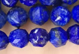 CNL1718 15.5 inches 6mm faceted nuggets lapis lazuli beads