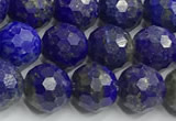 CNL1730 15 inches 6mm faceted round lapis lazuli beads