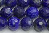 CNL1731 15 inches 8mm faceted round lapis lazuli beads