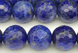 CNL1736 15 inches 8mm faceted round lapis lazuli beads