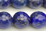 CNL1738 15 inches 12mm faceted round lapis lazuli beads