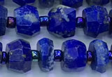 CNL1740 15 inches 5*7mm-6*8mm faceted nuggets lapis lazuli beads