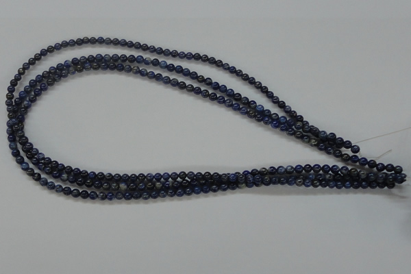 CNL202 15.5 inches 4mm round natural lapis lazuli beads wholesale