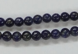 CNL206 15.5 inches 6mm round natural lapis lazuli beads wholesale