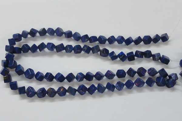 CNL239 15.5 inches 8*8 cube natural lapis lazuli beads wholesale