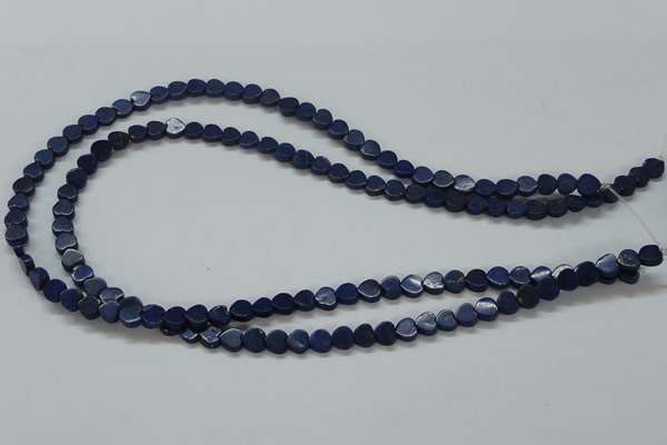 CNL241 15.5 inches 6*6mm heart natural lapis lazuli beads wholesale