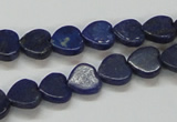 CNL243 15.5 inches 10*10mm heart natural lapis lazuli beads wholesale