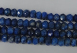 CNL426 15.5 inches 4*6mm faceted rondelle natural lapis lazuli gemstone beads