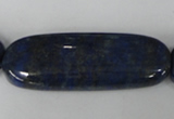 CNL489 15.5 inches 18*48mm oval natural lapis lazuli gemstone beads