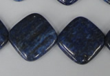 CNL526 15.5 inches 20*20mm diamond natural lapis lazuli gemstone beads