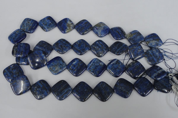 CNL526 15.5 inches 20*20mm diamond natural lapis lazuli gemstone beads