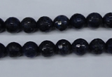 CNL602 15.5 inches 8mm faceted round natural lapis lazuli gemstone beads