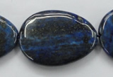 CNL655 15.5 inches 25*35mm flat teardrop natural lapis lazuli beads