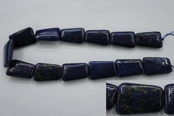 CNL675 15.5 inches 20*30mm trapezoid natural lapis lazuli beads