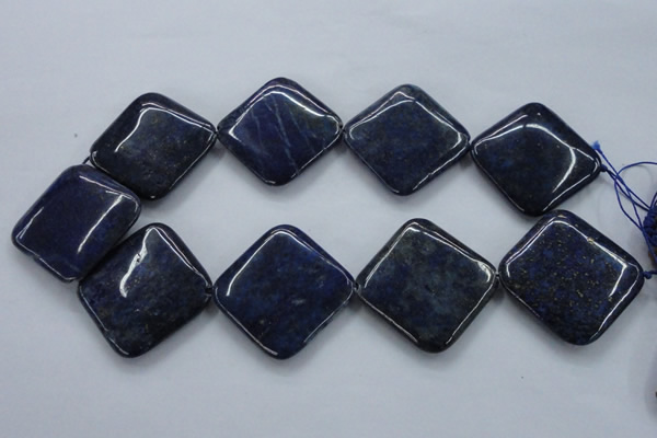 CNL693 15.5 inches 35*35mm diamond natural lapis lazuli beads