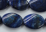 CNL704 15.5 inches 18*25mm twisted oval natural lapis lazuli beads