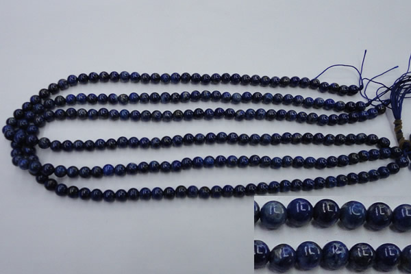 CNL713 15.5 inches 6mm round natural lapis lazuli gemstone beads