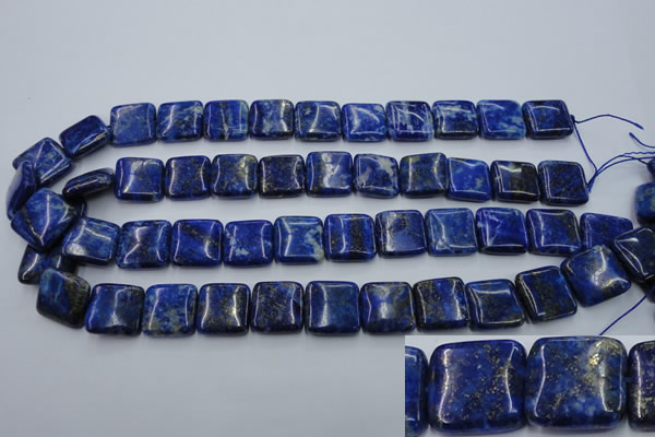 CNL770 15.5 inches 16*16mm square natural lapis lazuli gemstone beads