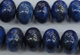 CNL866 15.5 inches 12*16mm rondelle natural lapis lazuli gemstone beads