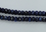 CNL871 15.5 inches 4*6mm faceted rondelle natural lapis lazuli beads