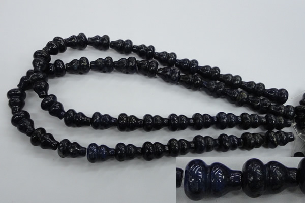 CNL916 15.5 inches 12*16mm calabash natural lapis lazuli beads