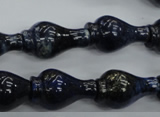 CNL918 15.5 inches 13*22mm vase-shaped natural lapis lazuli beads