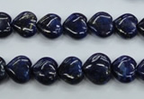 CNL931 15.5 inches 10*10mm heart natural lapis lazuli gemstone beads