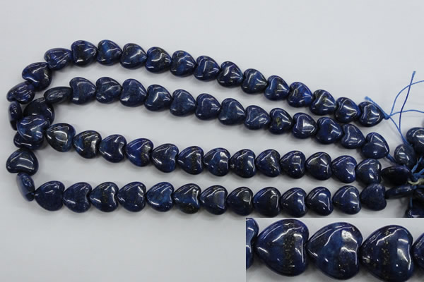 CNL933 15.5 inches 14*14mm heart natural lapis lazuli gemstone beads