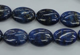 CNL942 15.5 inches 12*16mm oval natural lapis lazuli gemstone beads