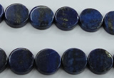 CNL988 15.5 inches 12mm coin natural lapis lazuli gemstone beads