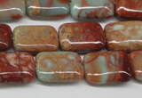 CNS110 15.5 inches 13*18mm rectangle natural serpentine jasper beads