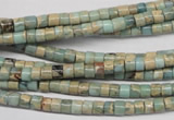 CNS135 15.5 inches 3.5*4mm heishi natural serpentine jasper beads