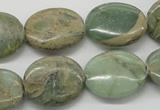 CNS14 16 inches 15*20mm oval natural serpentine jasper beads